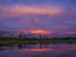 Sunset on the Pacya River, Peruvian Amazon